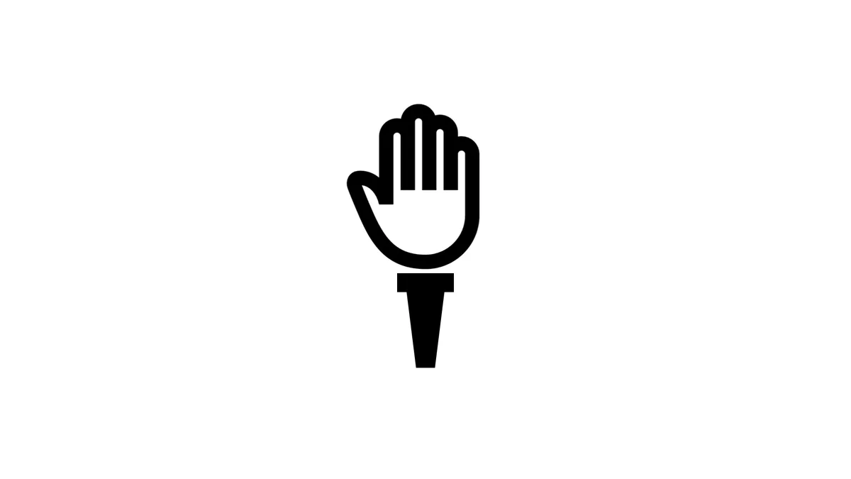 Image of a torch and hand