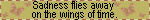 sadness flies away on the wings of time blinkie
