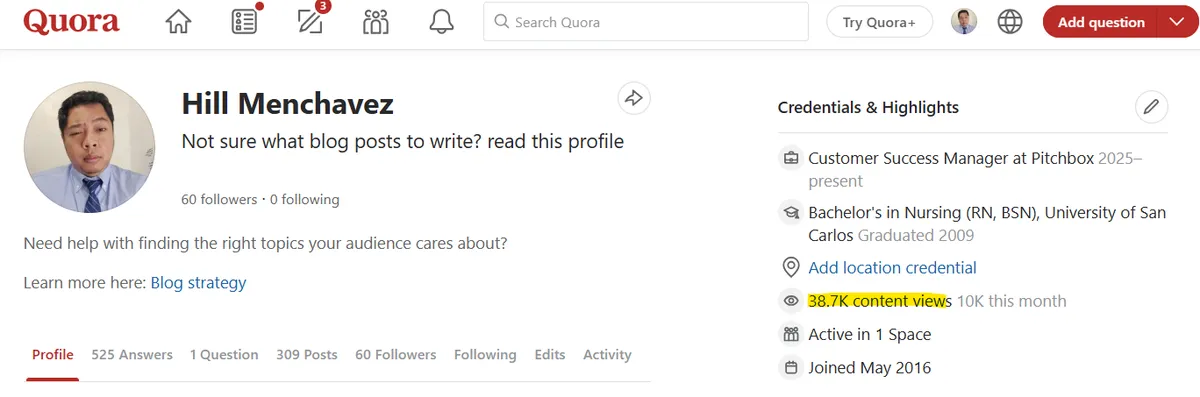 quora stats