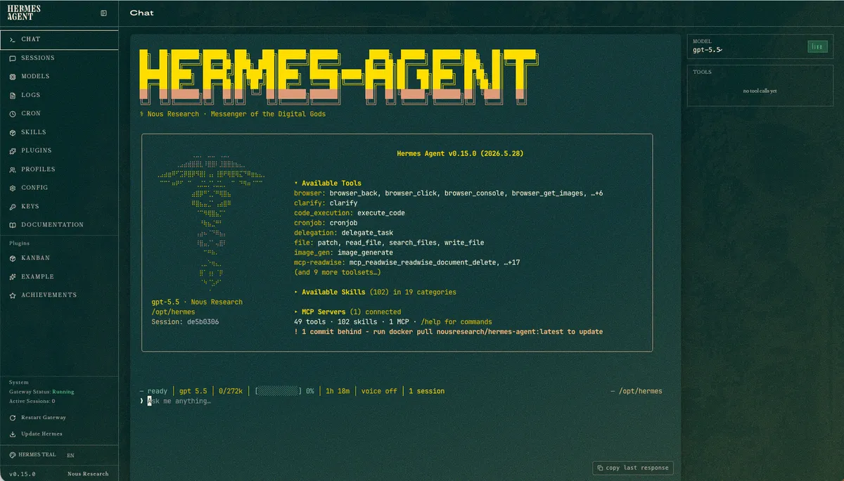 Hermes Dashboard