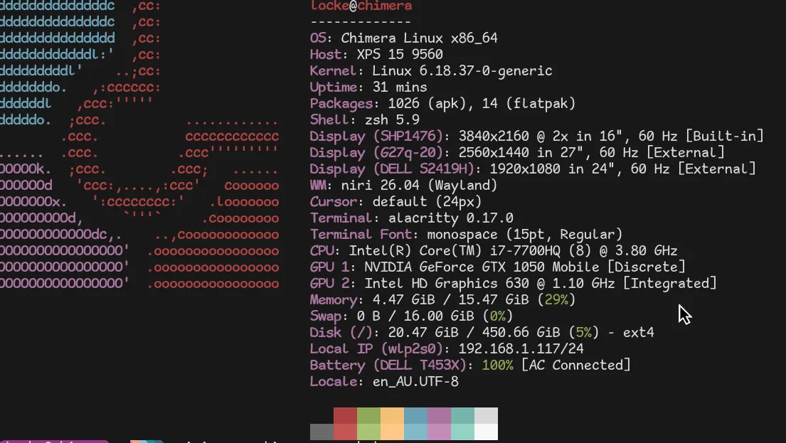 Fastfetch screenshot