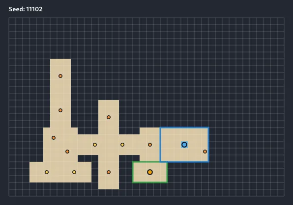 Shape grammar temple generated by the procgen engine