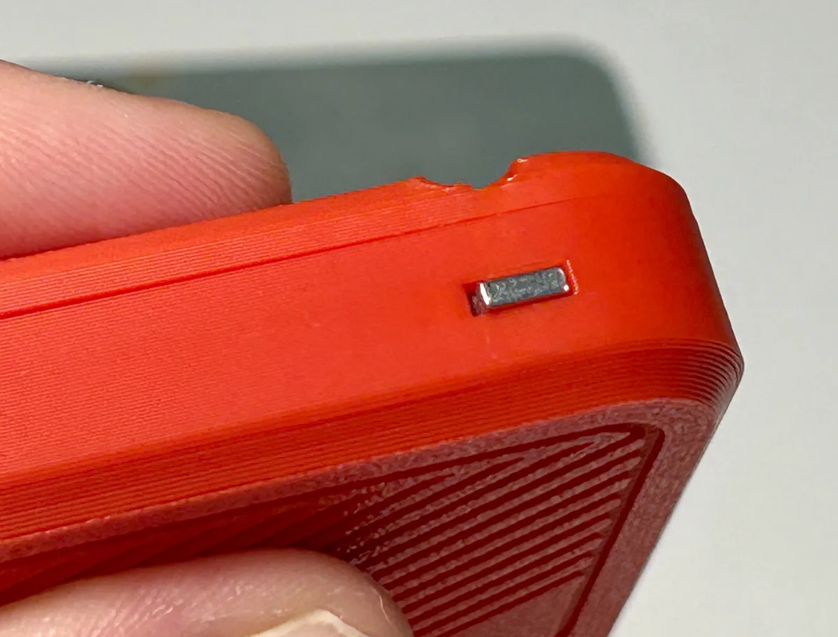 A locking nut embedded in the case