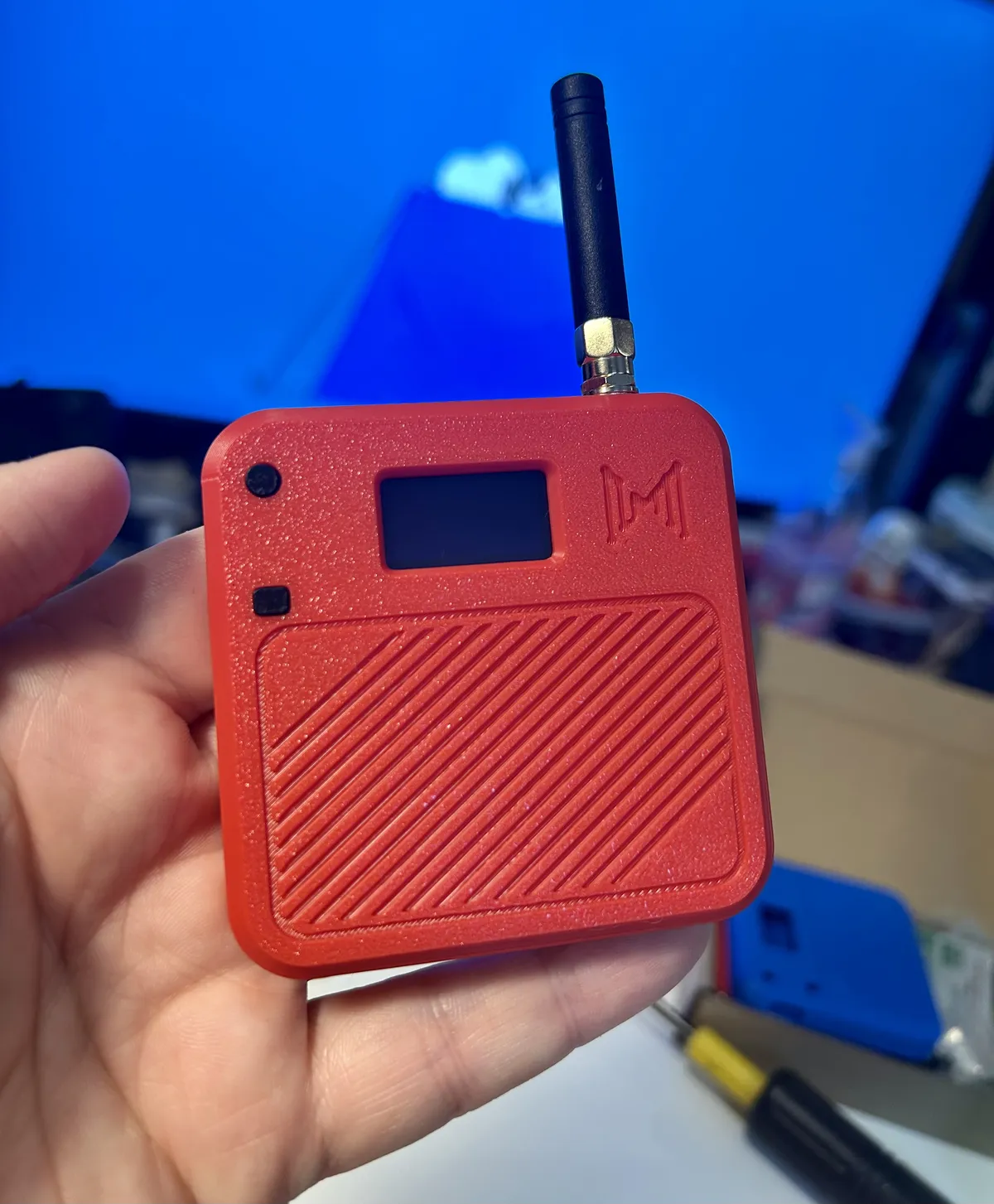 A complete Heltec v3 node in a case