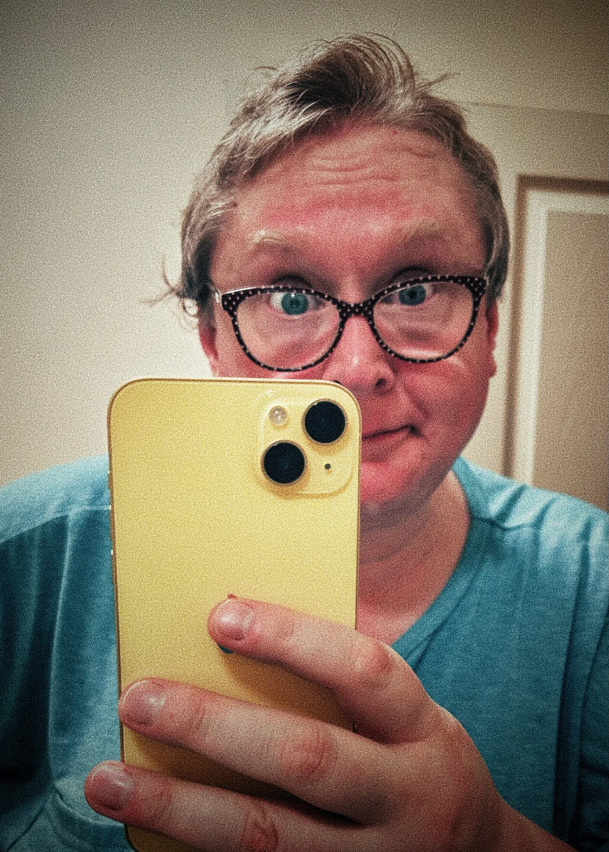 A photograph of me with short hair