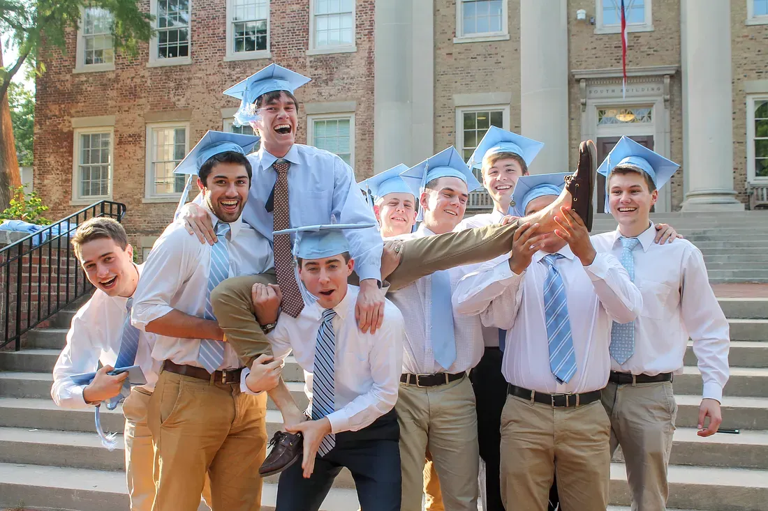 graduation with the boys