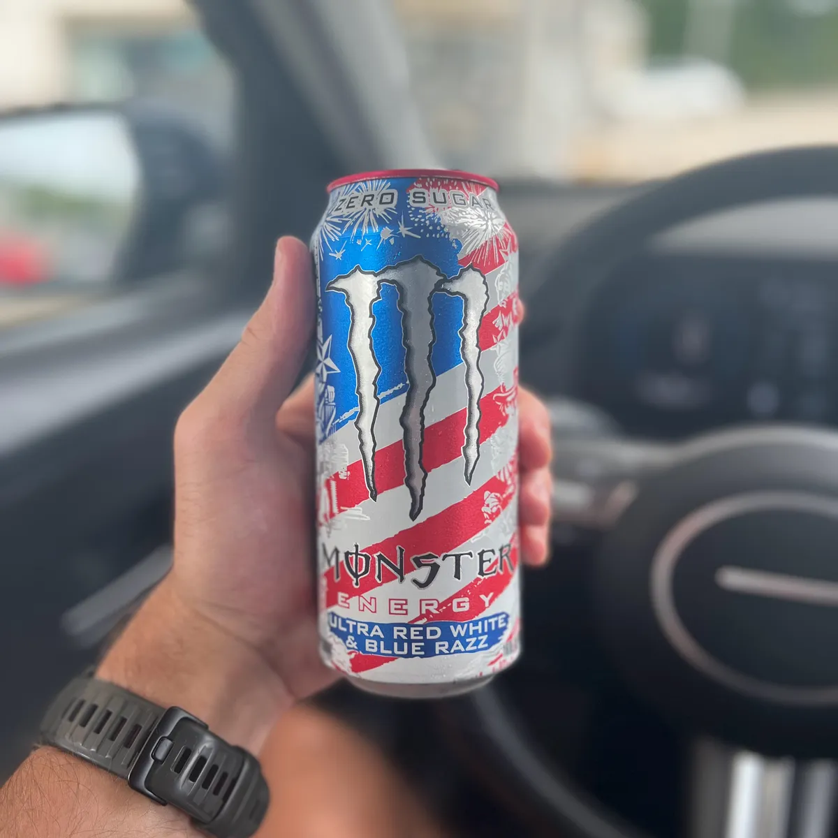 Monster Ultra Red White & Blue Razz