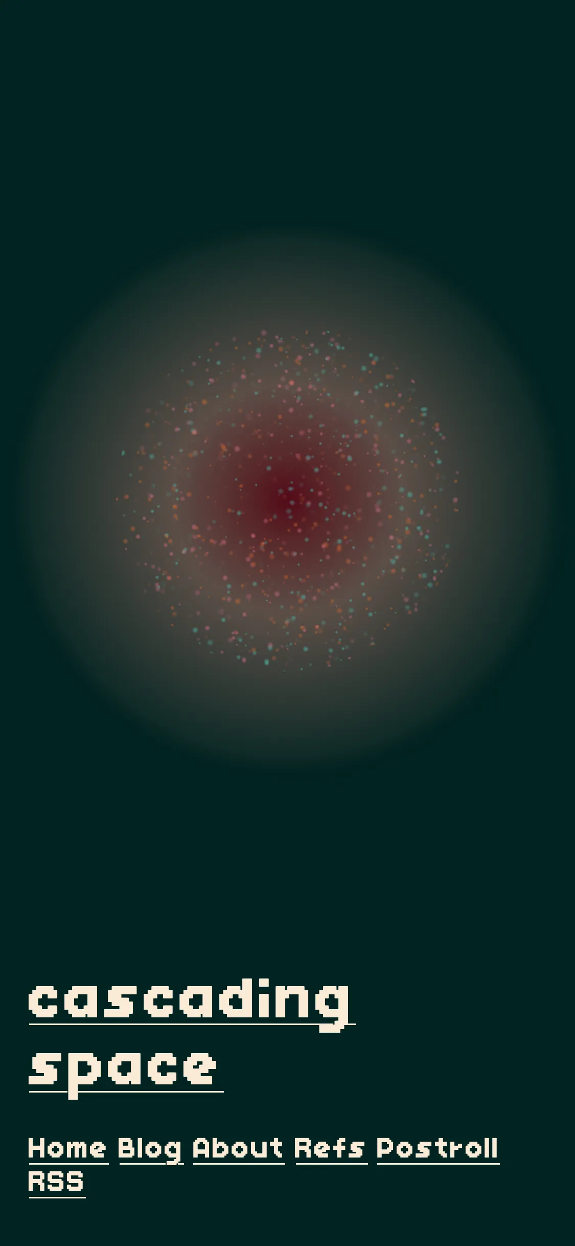 Home page, mobile size