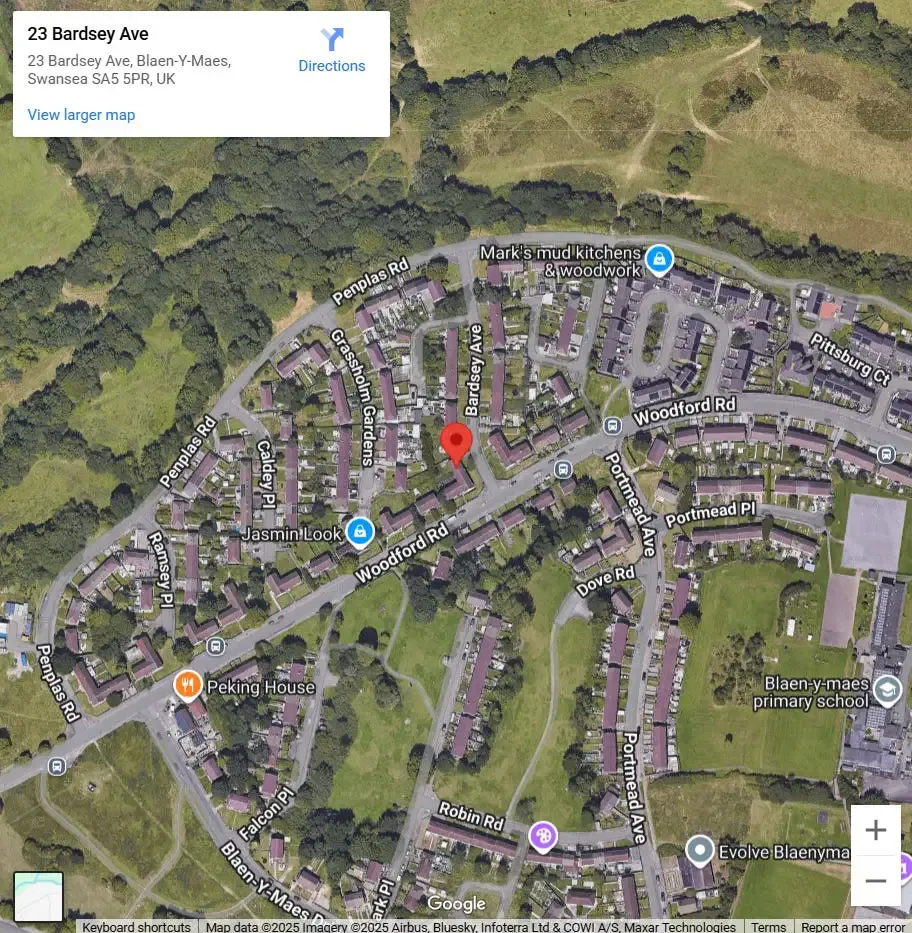 Bleanymaes map