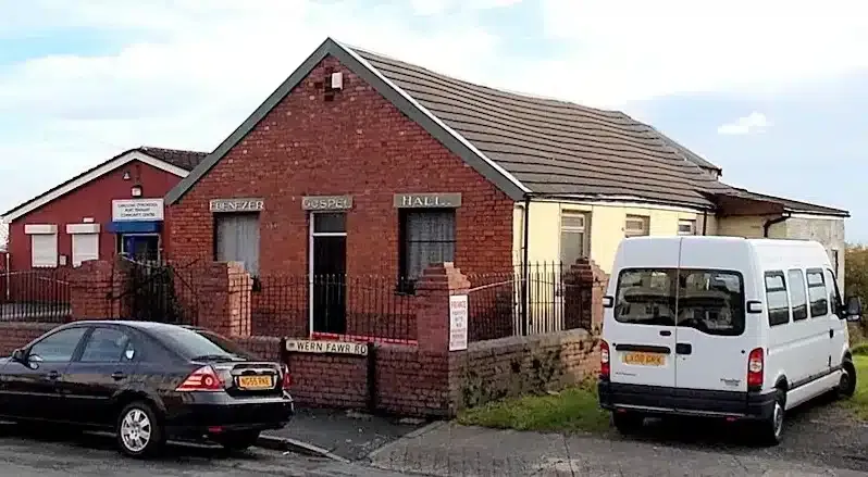 The Ebenezer Gospel Hall on Wern Fawr Road Swansea
