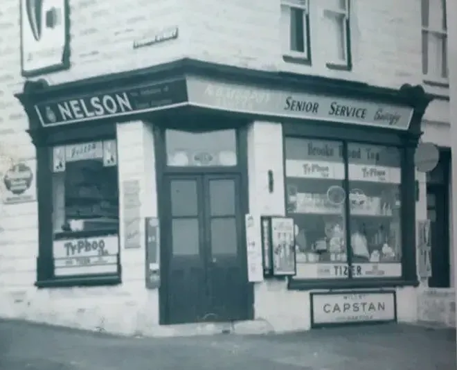 Doris Murphy's Corner Shop on Wern Fawr Road, Swansea in the early 1960s