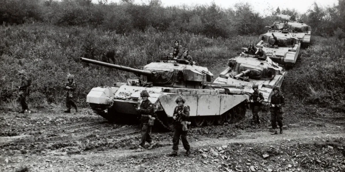 Nato Tanks on Exercise