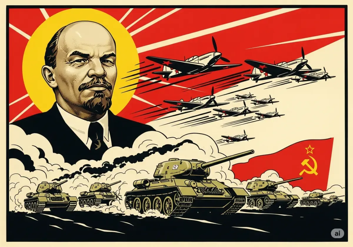 Propaganda Poster of Soviet invasion of West Germany