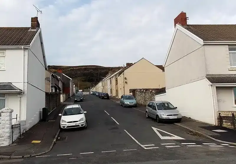 Tymawr Street in the Port Tennant area of Swansea