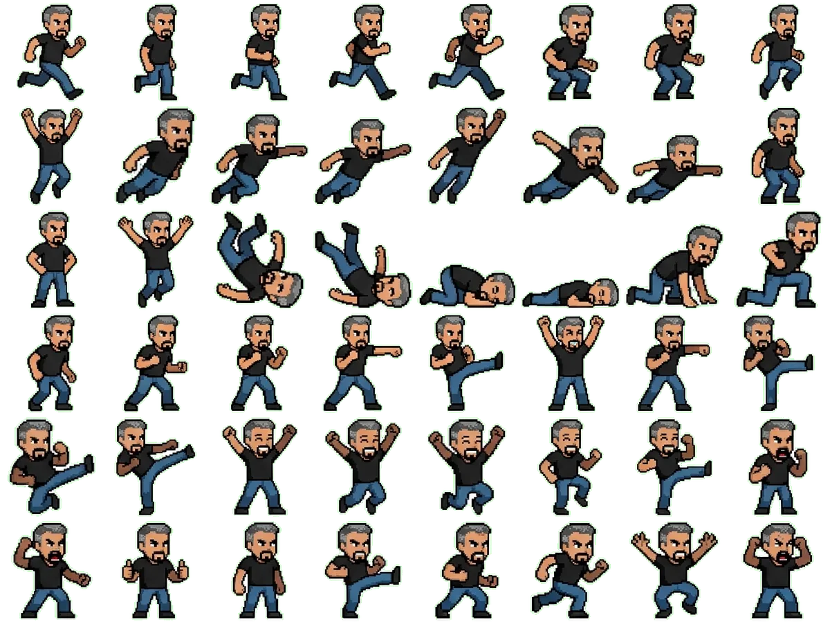 Aaron Sprite Sheet