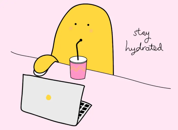 Stay Hydrated Illustration by Nik