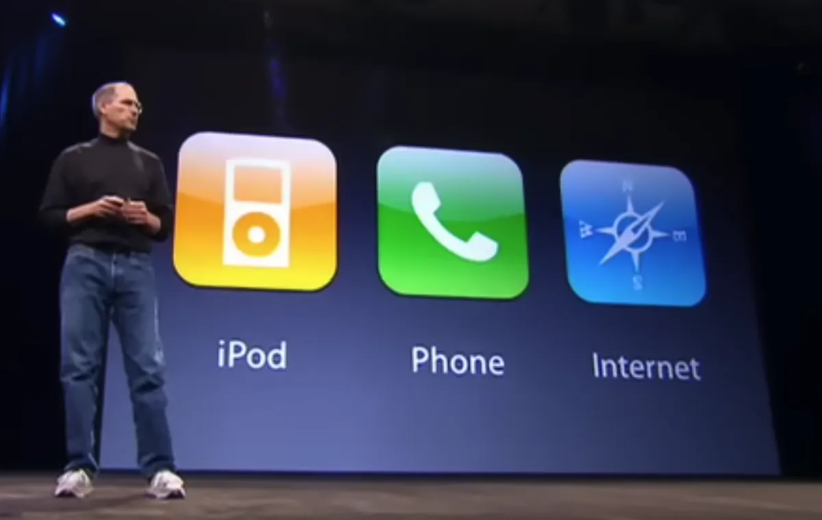 Steve Jobs at iPhone Launch