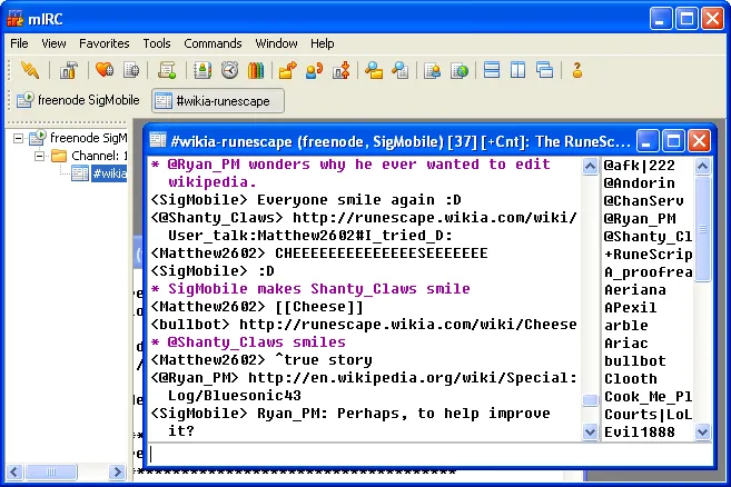 MIRC Screenshot