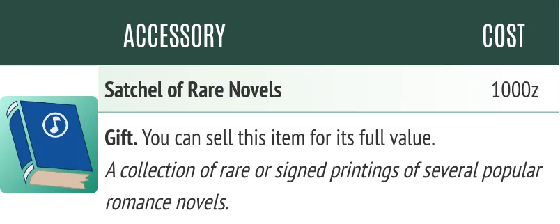 Gifts - Satchel of Rare Novels