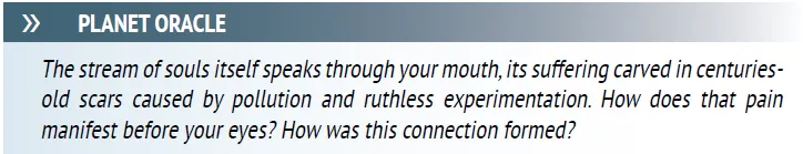 The narrative description for the Planet Oracle quirk.