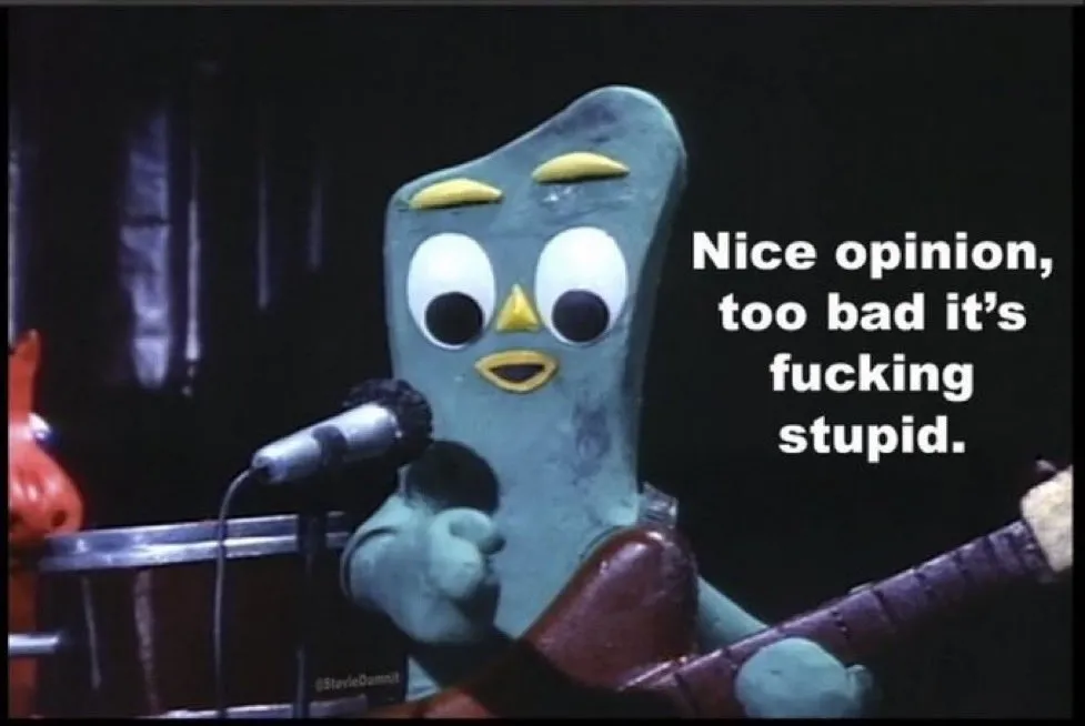 nice_opinion_stupid_gumby