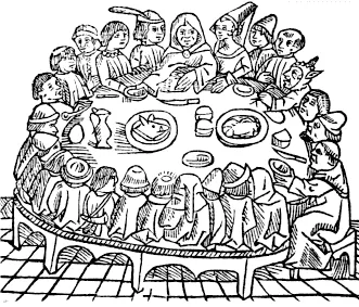 Medieval Canterbury Tales illustration