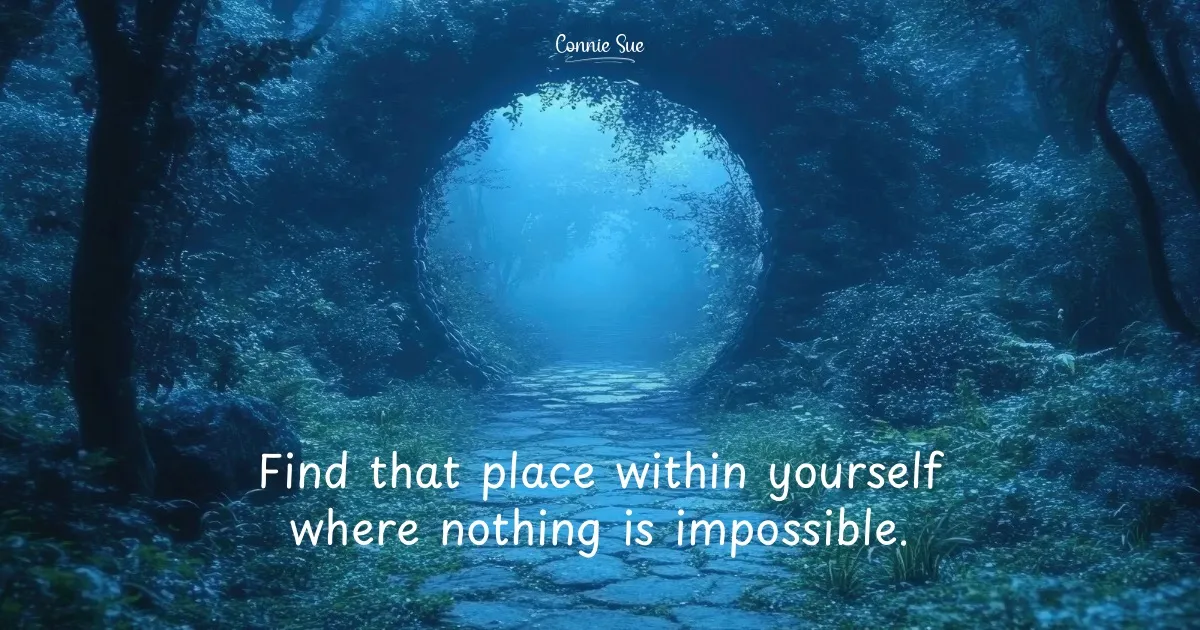 Find a place within yourself