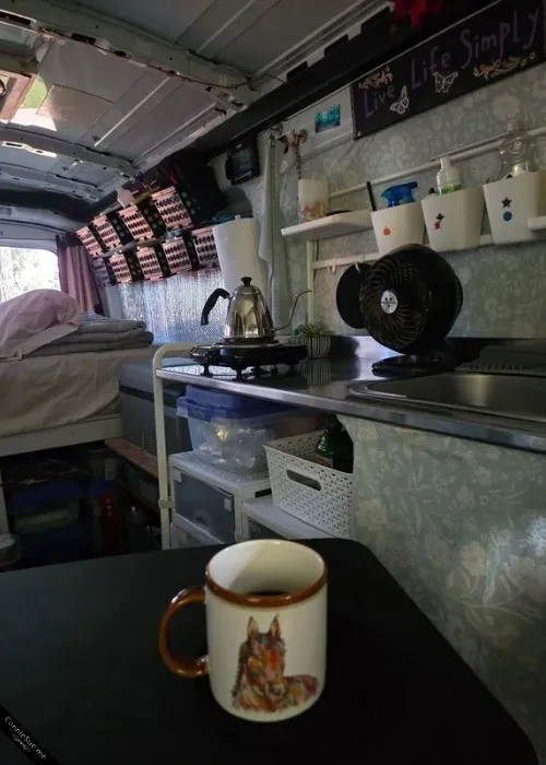 Inside the van 2