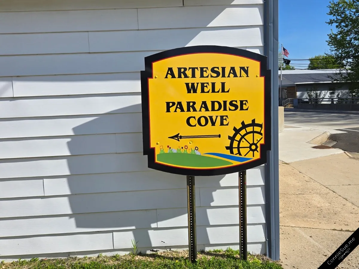 Paradise Cove Winslow IL May 2026 - Artesian Well Paradise Cove entrance