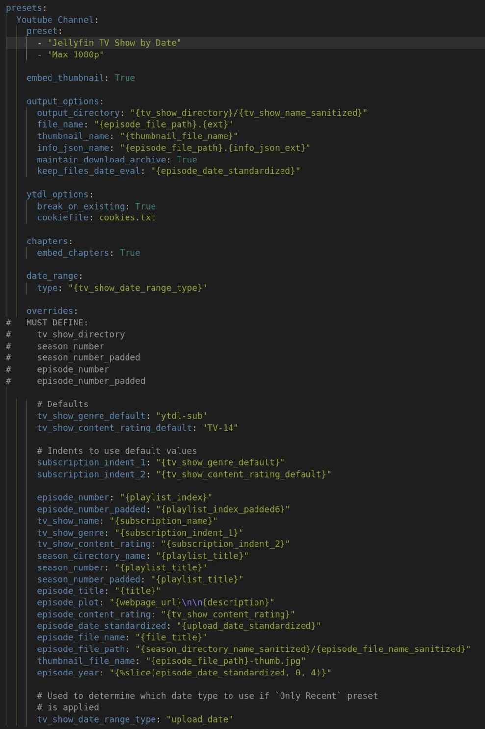 my config file in ytdl-sub