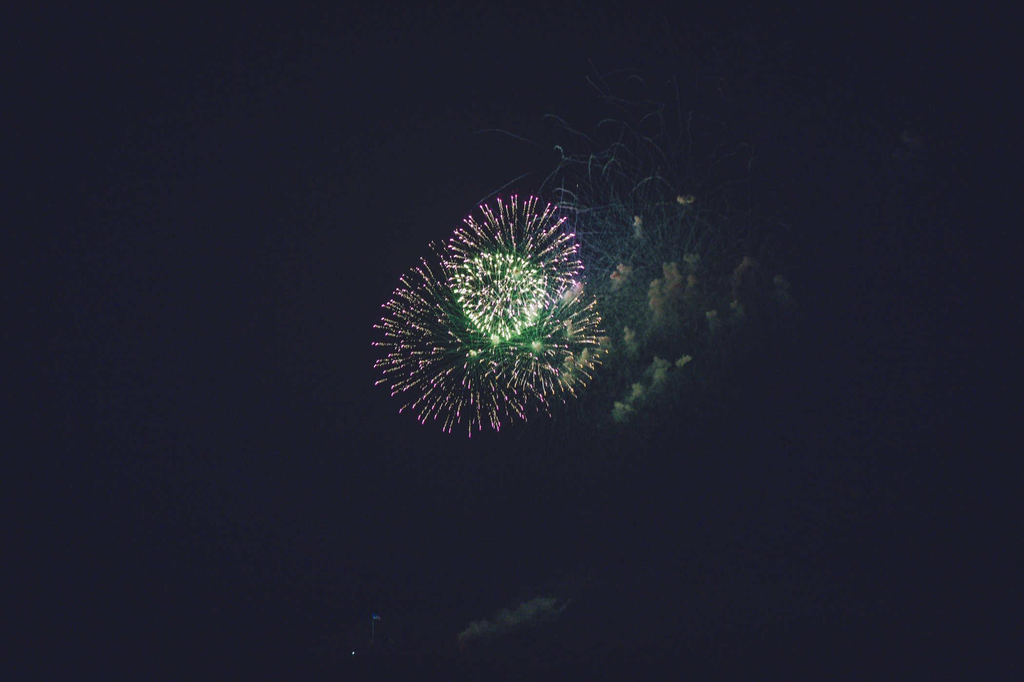 More fireworks exploding