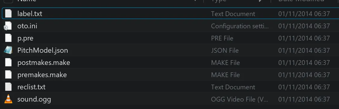 cyan voicebank folder
