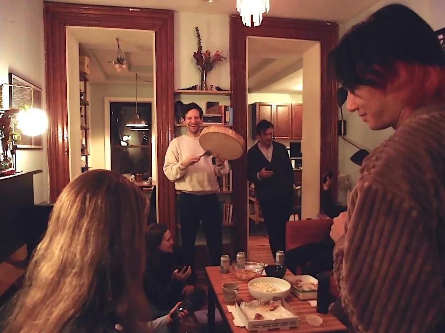 he bangs the drum