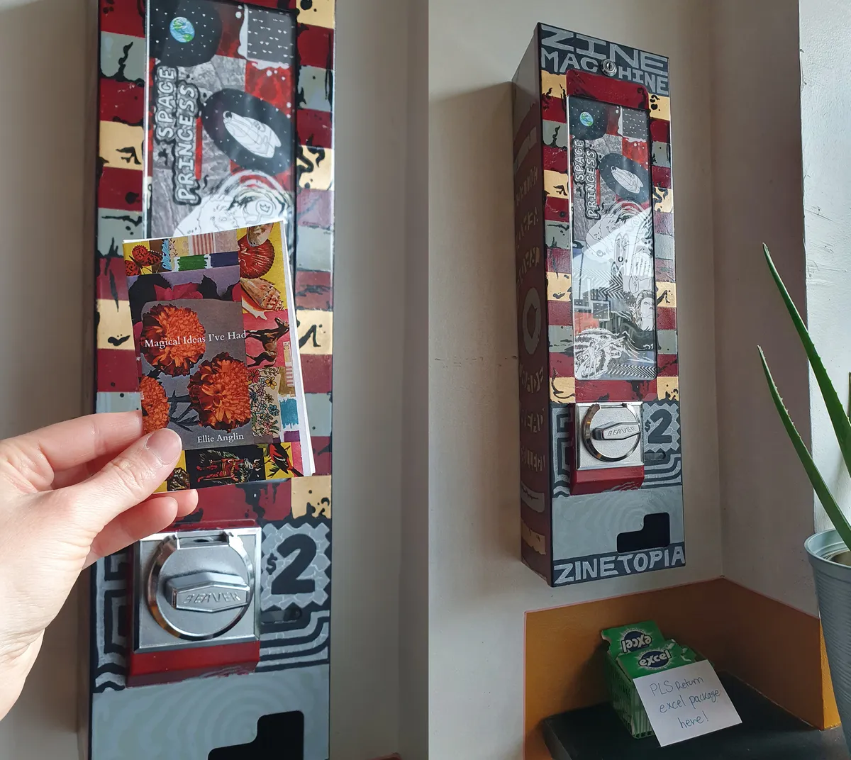 Mini Zine Machine in Princess Cafe in Waterloo