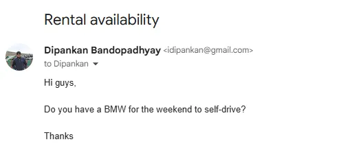 BMW available?