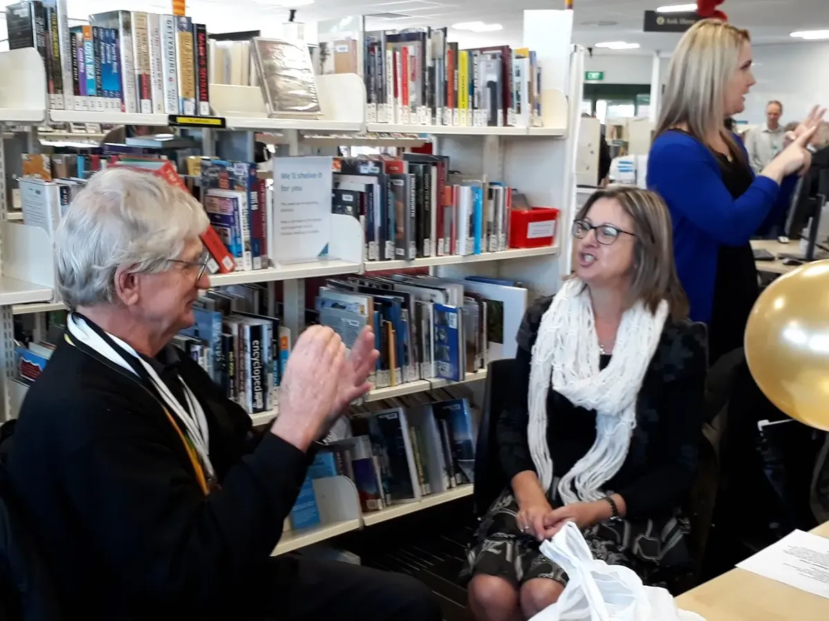 A Canterbrian bowler sitting and talking about his Bowls medals.