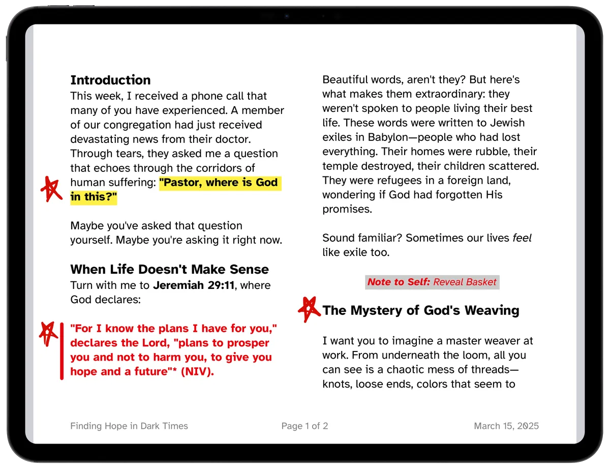 iPad with pdf expert
