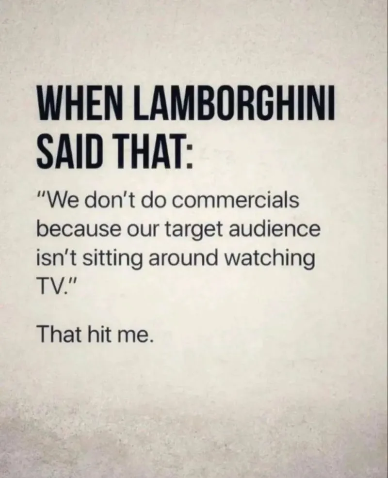 Marketeers zijn het goedkoopste marketingkanaal van Lamborghini.