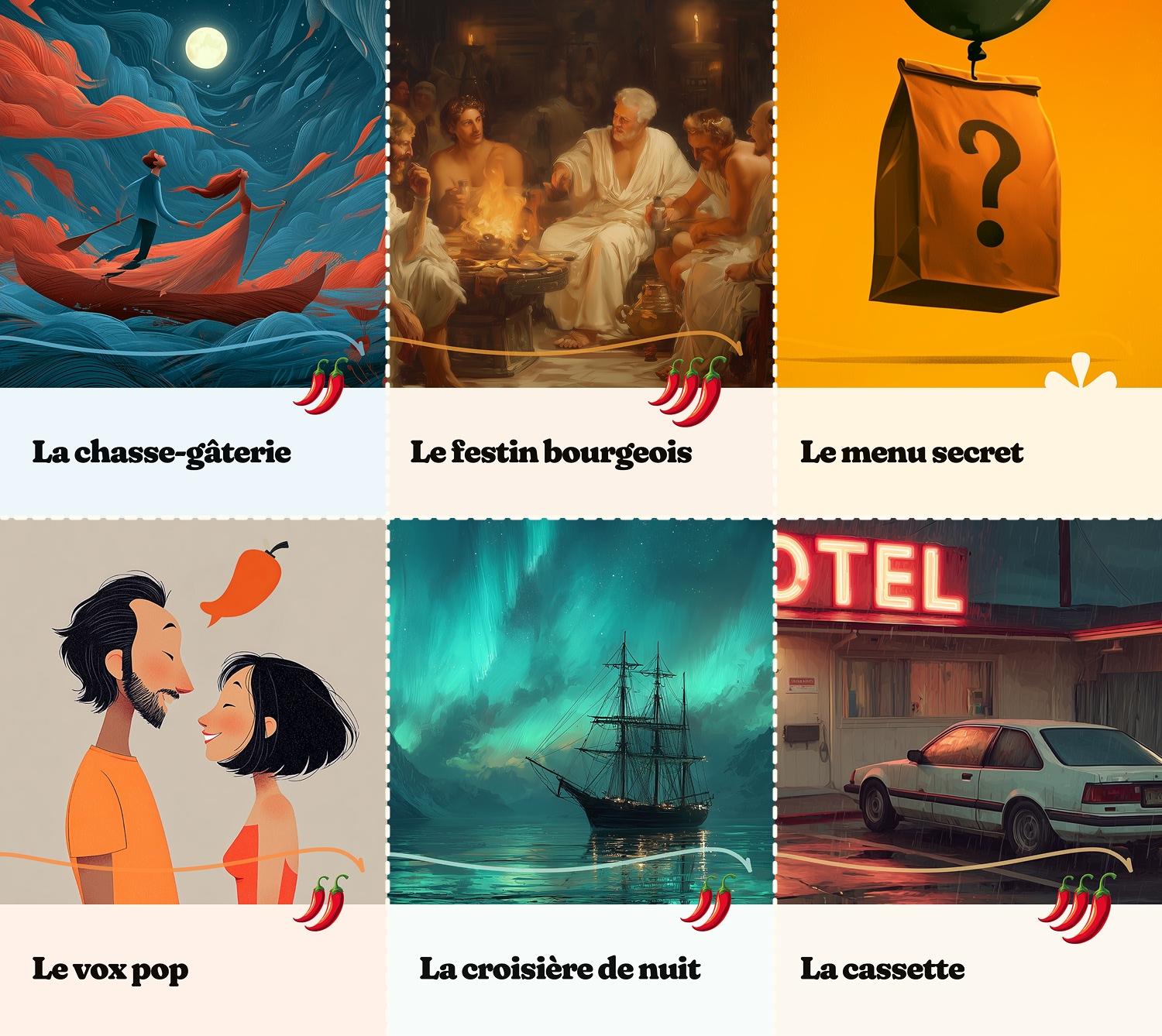 Aperçu de 6 aventures Passeport Plaisir Série 2