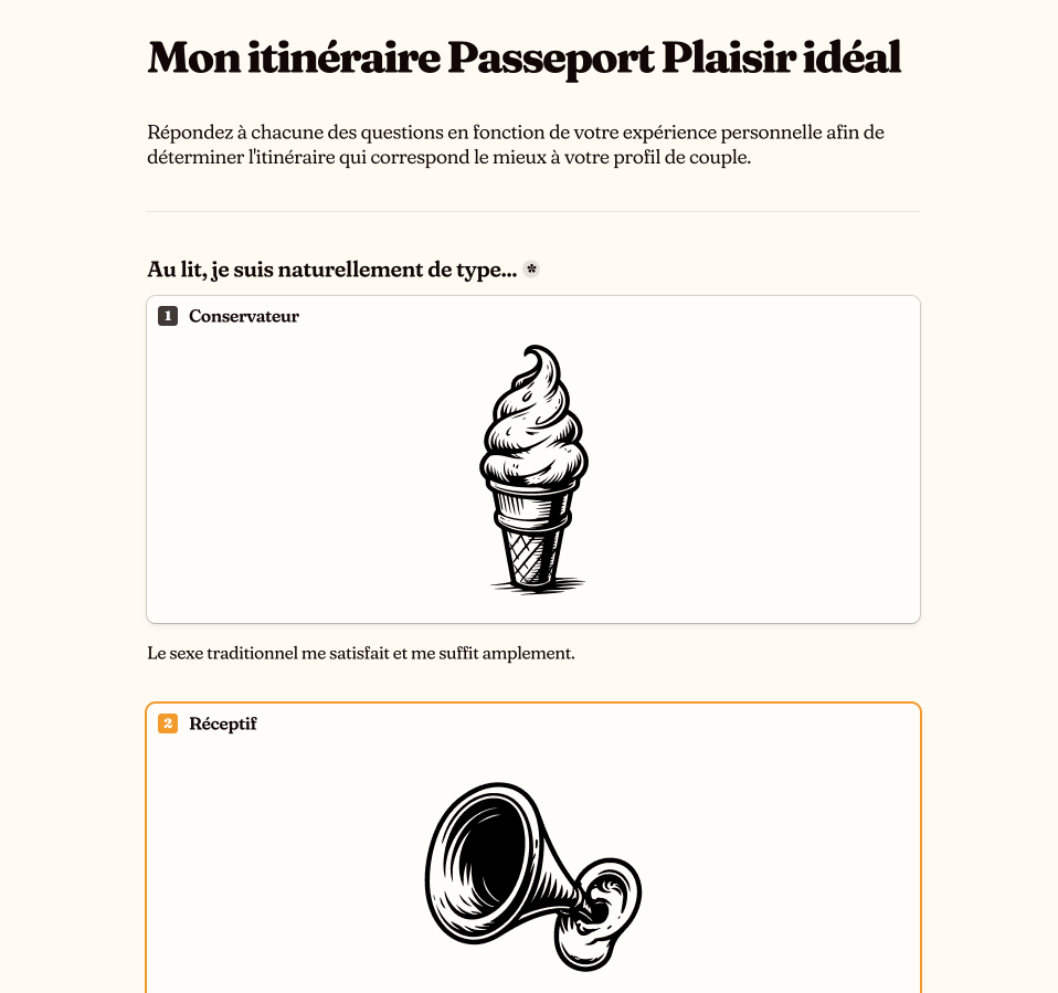 Aperçu du nouveau guide de sélection d'itinéraire Passeport Plaisir