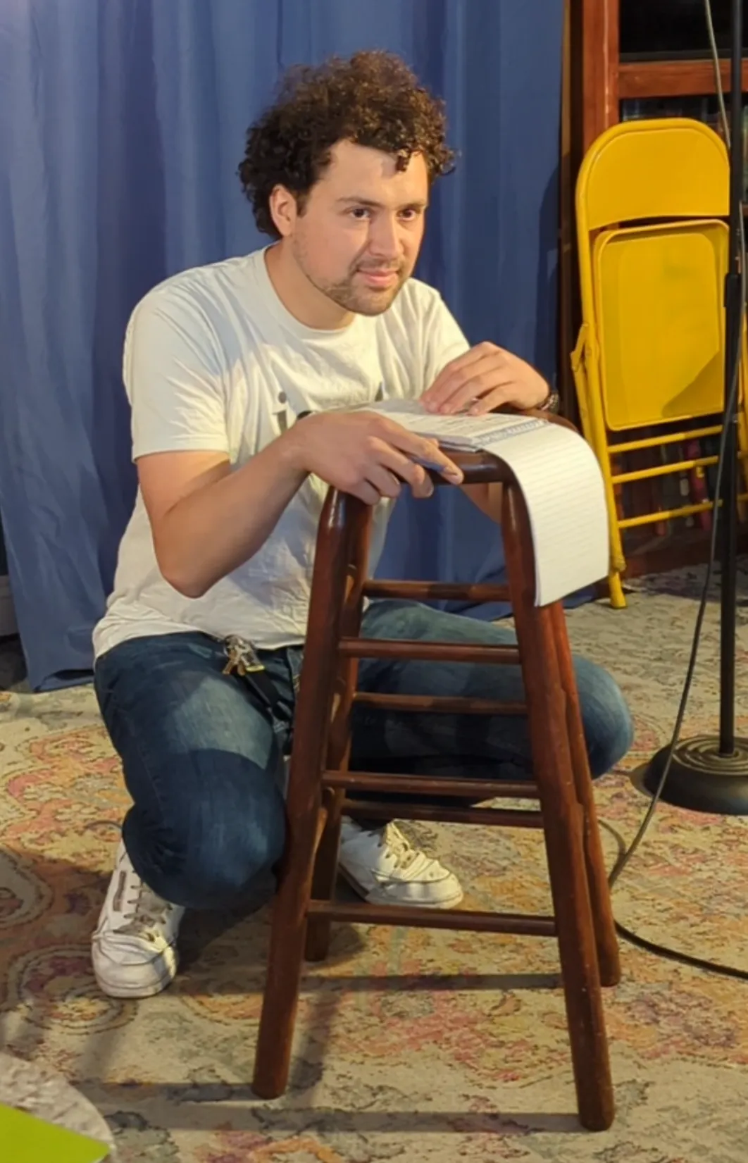 Taking notes on my set