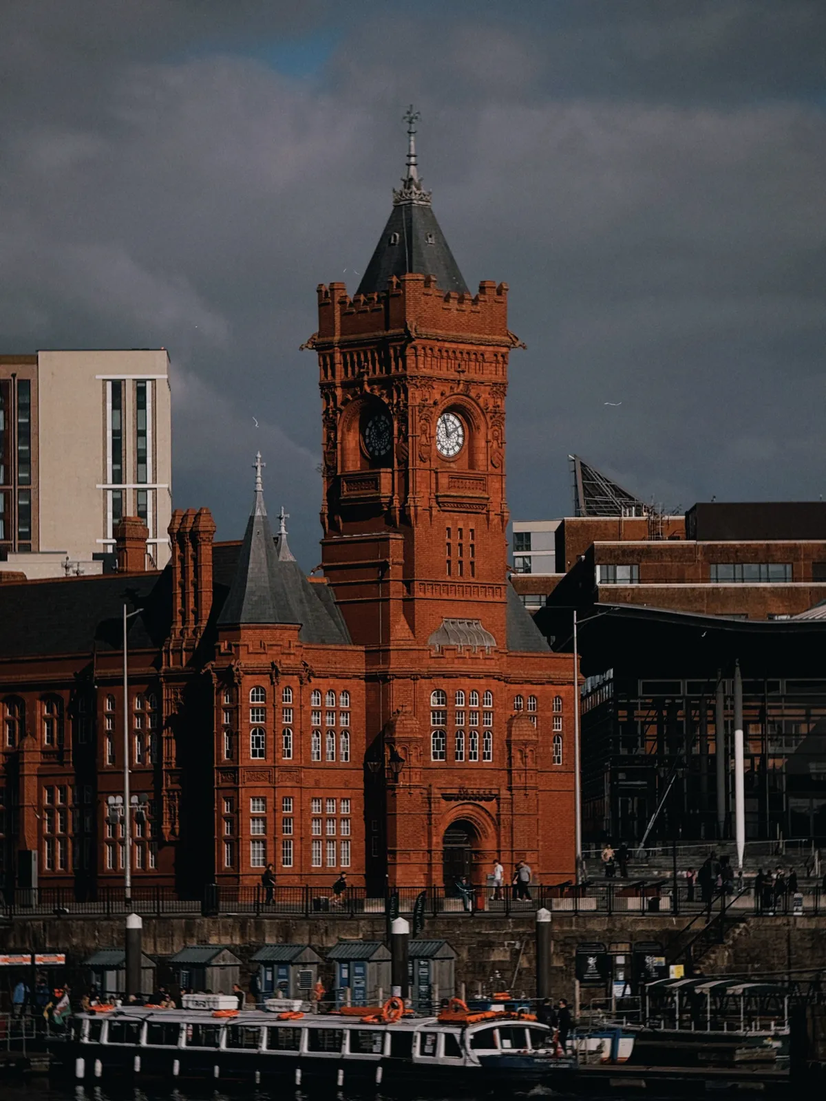 The red-brick Pierhead Building in Cardiff Bay