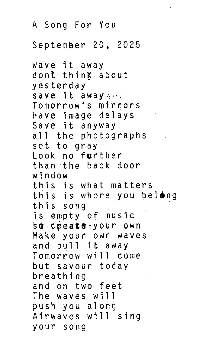 A song for you