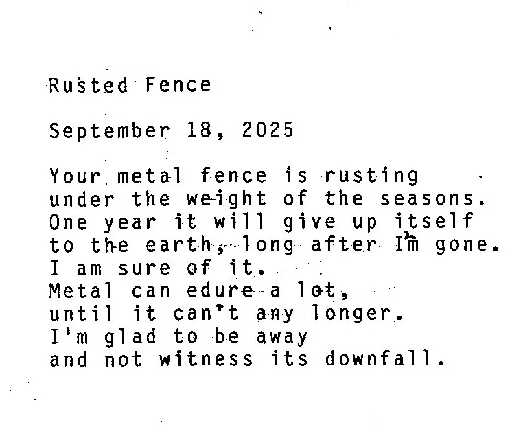 Rusted Fence