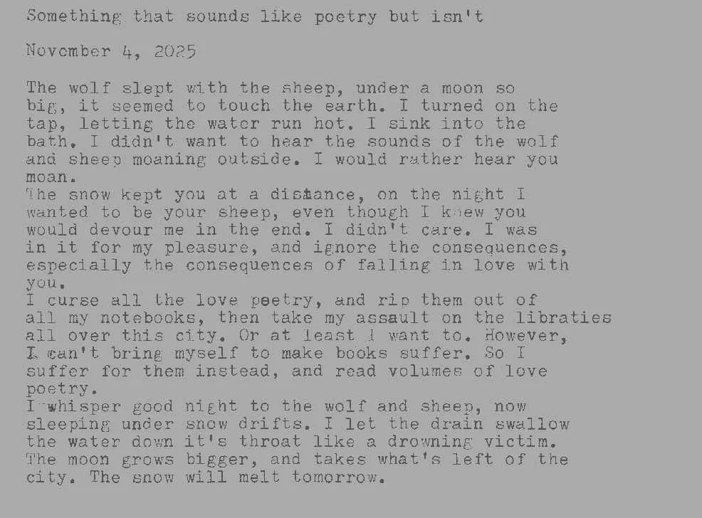 somethingthatsoundslikepoetrybutisn't