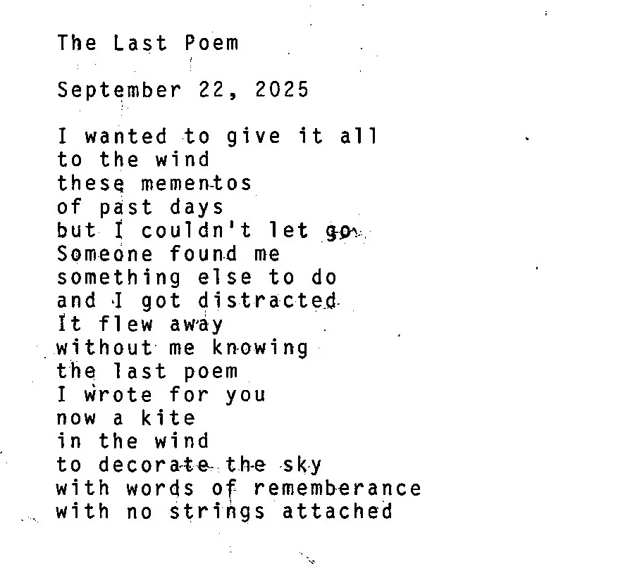 the last poem