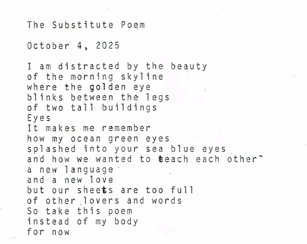 thesubstitute poem