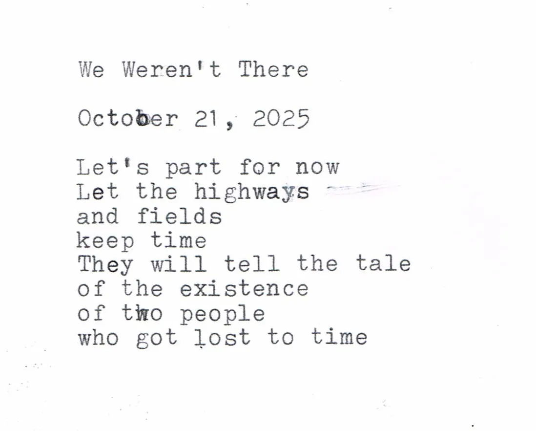 we weren't there