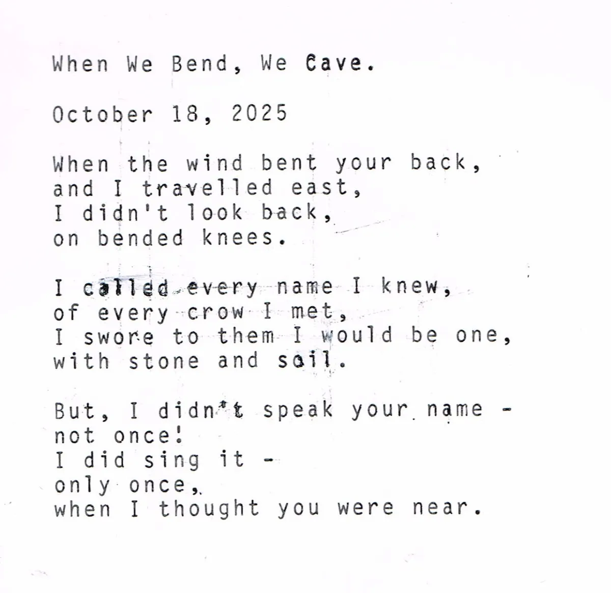 whenwebendwecave