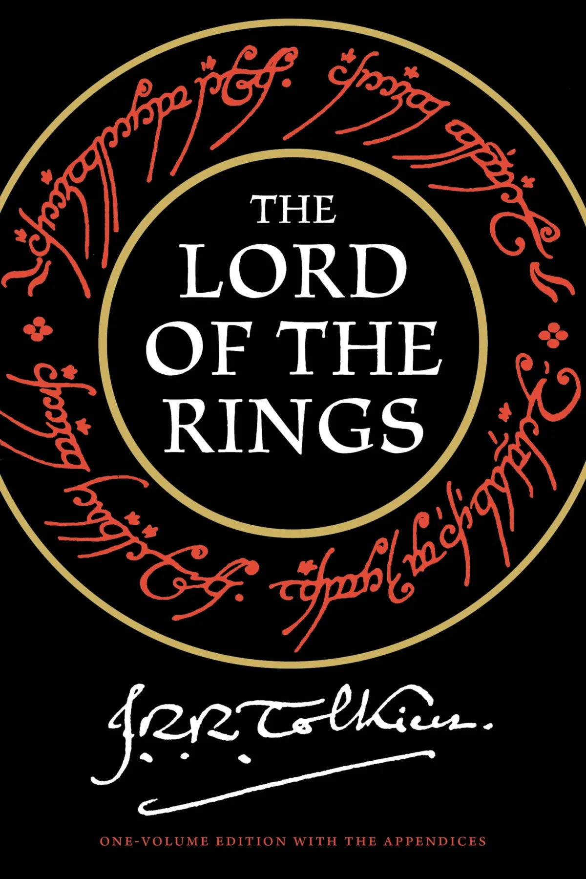 The cover art for The Lord of the Rings by J.R.R. Tolkien